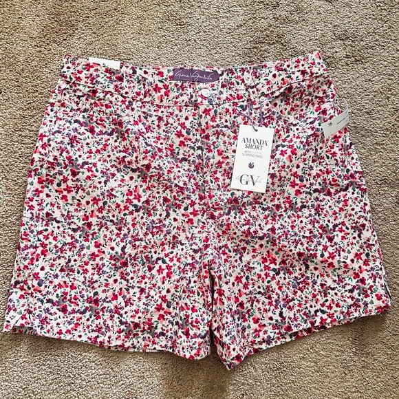 Gloria Vanderbilt Vibrant Floral Women's Shorts - Picture 6 of 8